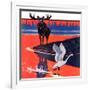 "Moose and White Goose,"March 23, 1935-Jacob Bates Abbott-Framed Giclee Print