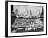 Moose Antlers and Fish on Display after Trip, Ca. 1948-null-Framed Photographic Print