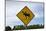 Moose Crossing Sign-Paul Souders-Mounted Photographic Print