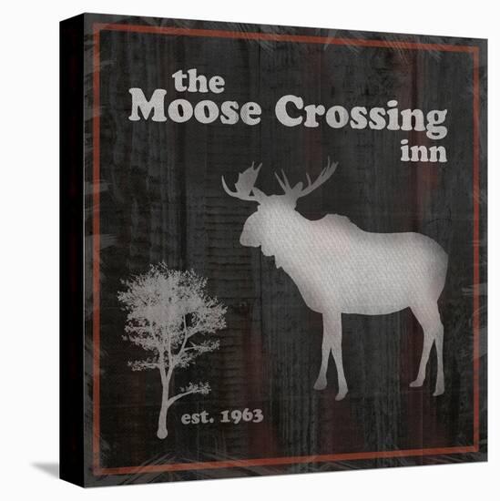 Moose Crossing-Lauren Gibbons-Stretched Canvas