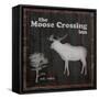 Moose Crossing-Lauren Gibbons-Framed Stretched Canvas