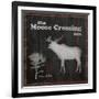 Moose Crossing-Lauren Gibbons-Framed Art Print