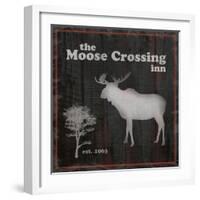 Moose Crossing-Lauren Gibbons-Framed Art Print