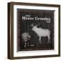 Moose Crossing-Lauren Gibbons-Framed Art Print