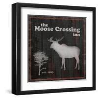 Moose Crossing-Lauren Gibbons-Framed Art Print