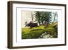 Moose-Deer, 1860-null-Framed Giclee Print