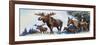 Moose Family-G. W Backhouse-Framed Premium Giclee Print