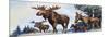 Moose Family-G. W Backhouse-Mounted Premium Giclee Print
