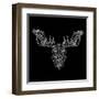 Moose Head Black Mesh-Lisa Kroll-Framed Art Print