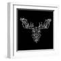 Moose Head Black Mesh-Lisa Kroll-Framed Art Print