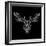 Moose Head Black Mesh-Lisa Kroll-Framed Art Print