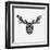 Moose Head Mesh-Lisa Kroll-Framed Art Print