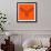 Moose Head Orange Mesh-Lisa Kroll-Framed Art Print displayed on a wall