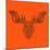 Moose Head Orange Mesh-Lisa Kroll-Mounted Art Print