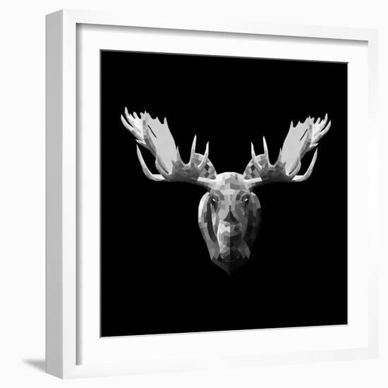 Moose Head-Lisa Kroll-Framed Art Print