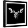 Moose Head-Lisa Kroll-Framed Art Print