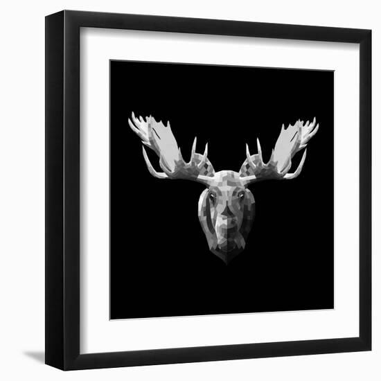 Moose Head-Lisa Kroll-Framed Art Print