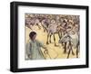 Moose Herd, Illustration from 'Helpers Without Hands' by Gladys Davidson, Published in 1919-John Edwin Noble-Framed Giclee Print