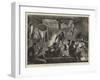 Moose-Hunting in Canada, a Night in a Shanty-Sydney Prior Hall-Framed Giclee Print