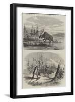 Moose Hunting in Canada-null-Framed Giclee Print