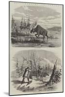 Moose Hunting in Canada-null-Mounted Giclee Print