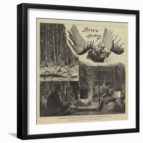 Moose Hunting in Nova Scotia-null-Framed Giclee Print