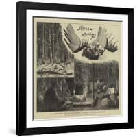 Moose Hunting in Nova Scotia-null-Framed Giclee Print