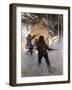 Moose Hunting (Oil on Canvas)-Newell Convers Wyeth-Framed Giclee Print