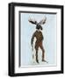 Moose in Suit Full-Fab Funky-Framed Art Print