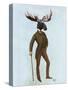 Moose in Suit Full-Fab Funky-Stretched Canvas