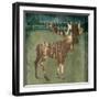 Moose In The Field-OnRei-Framed Art Print