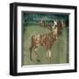 Moose In The Field-OnRei-Framed Art Print