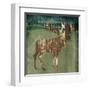 Moose In The Field-OnRei-Framed Art Print