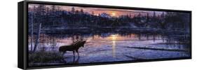 Moose Lake-Jeff Tift-Framed Stretched Canvas