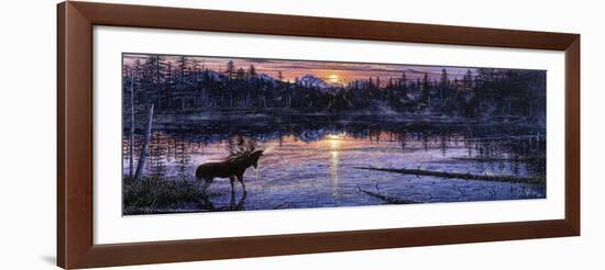 Moose Lake-Jeff Tift-Framed Giclee Print