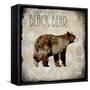 Moose Lodge 2 - Black Bear-LightBoxJournal-Framed Stretched Canvas