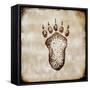 Moose Lodge - Bear Track-LightBoxJournal-Framed Stretched Canvas