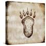 Moose Lodge - Bear Track-LightBoxJournal-Stretched Canvas