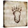 Moose Lodge - Bear Track-LightBoxJournal-Stretched Canvas