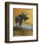 Moose Looking Back-Chris Vest-Framed Art Print