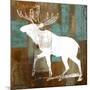 Moose on Abstract-Michael Marcon-Mounted Art Print