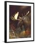 Moose Portrait-Leo Stans-Framed Art Print