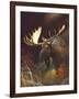 Moose Portrait-Leo Stans-Framed Art Print