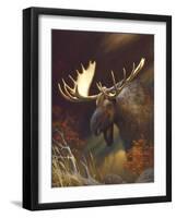 Moose Portrait-Leo Stans-Framed Art Print