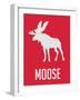 Moose Red-NaxArt-Framed Art Print