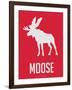 Moose Red-NaxArt-Framed Art Print