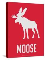 Moose Red-NaxArt-Stretched Canvas