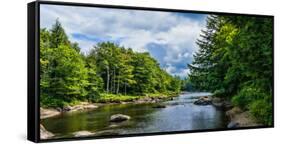 Moose River in the Adirondack Mountains, New York State, USA-null-Framed Stretched Canvas