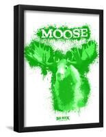 Moose Spray Paint Green-Anthony Salinas-Framed Poster