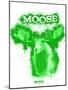 Moose Spray Paint Green-Anthony Salinas-Mounted Poster